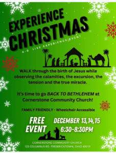 Experience Christmas @ Cornerstone Community Church Fredericktown