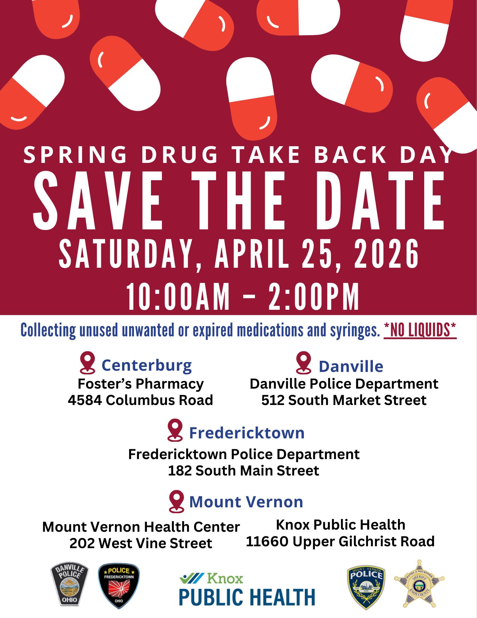 Springin Drug Spring Drug Take Back Day - WMVO