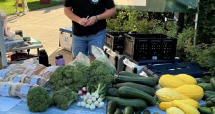 Photo Credits: Mount Vernon Farmers Market "Lynnea Clevenger of Tangled Up Farms, a 2026 Mount Vernon Farmers Market vendor, offers locally raised meat, eggs, and fresh produce."